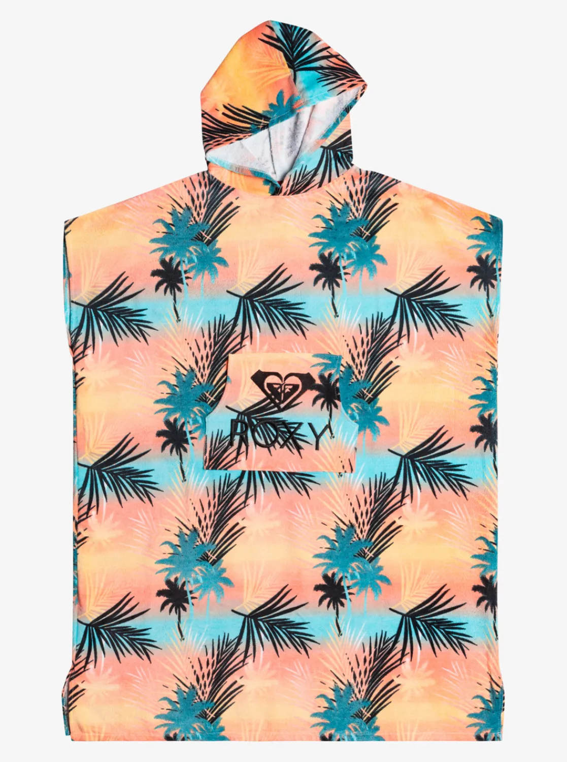 Roxy Badaccessoires*Warmy Sunset - Handdoek Met Capuchon Bachelor Button Palm Beach