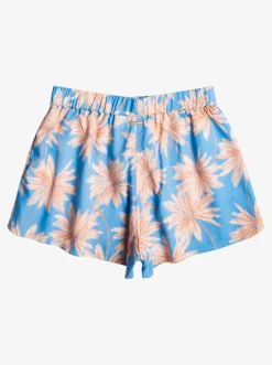 Roxy Swim*Waves Party - Short Voor Meisjes 6-16 Azure Blue Palm Island Rg