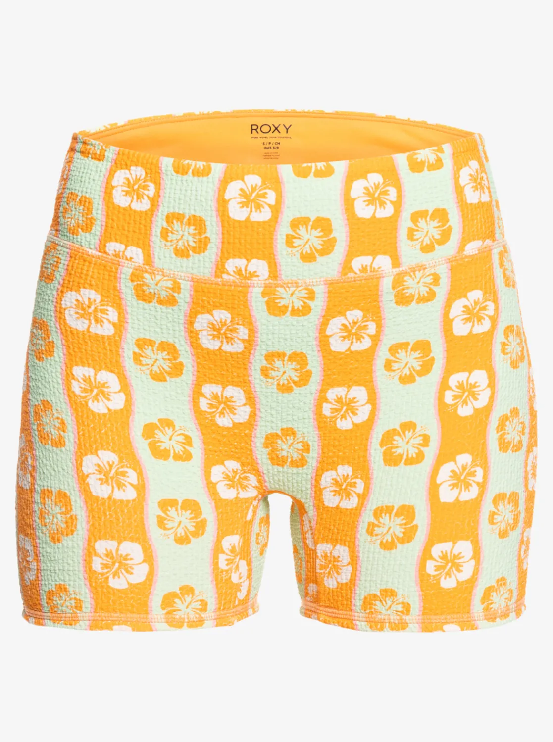Roxy Bikini Bottoms*Wavy Babe - Boyleg Bikini Bottoms For Women Ambroisia Wave Babe Small