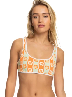 Roxy Bikini Tops*Wavy Babe - Bralette Bikini Top For Women Ambroisia Wave Babe Small