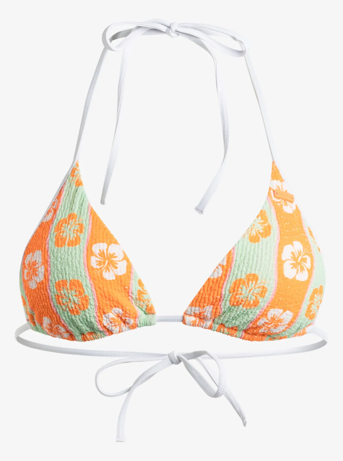 Roxy Bikini Tops*Wavy Babe - Tiki Tri Bikini Top For Women Ambroisia Wave Babe Small