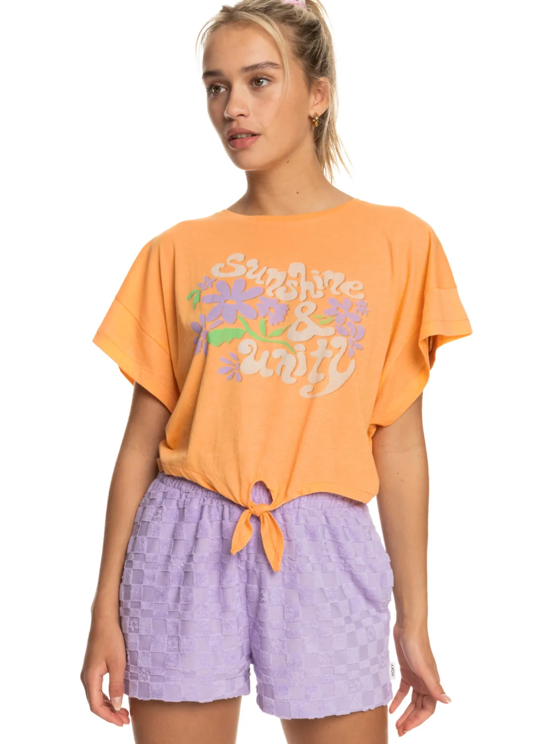 Roxy T-Shirts & Tops*We Go To The Sea - Kort T-Shirt Voor Dames Mock Orange