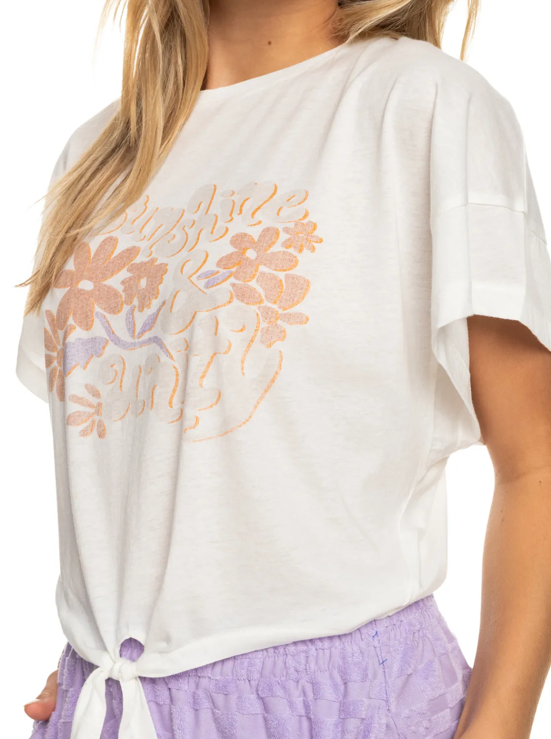 Roxy T-Shirts & Tops*We Go To The Sea - Kort T-Shirt Voor Dames Snow White