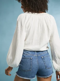 Roxy T-Shirts & Tops*What A Vibe - Long Sleeve Crop Top For Women Snow White