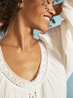 Roxy T-Shirts & Tops*What A Vibe - Long Sleeve Crop Top For Women Snow White