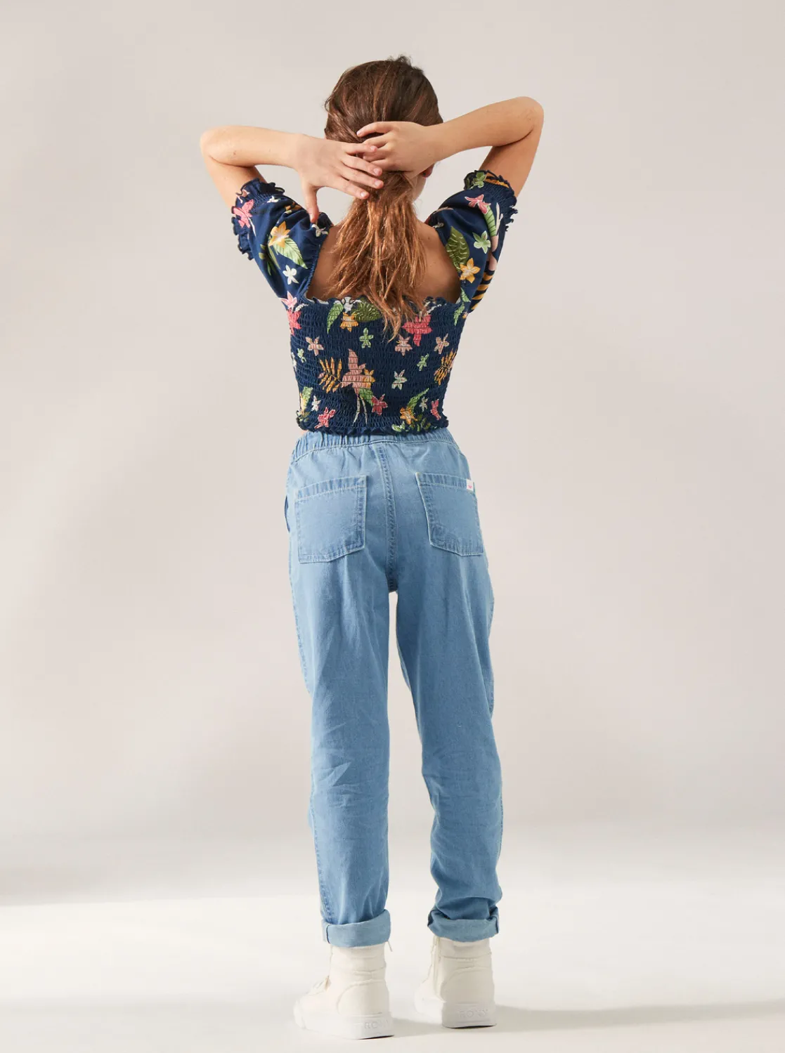 Roxy Jeans & Broeken*Yeah Bali Baby - Lichte Denim Broek Voor Meisjes 4-16 Light Blue