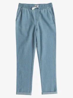 Roxy Jeans & Broeken*Yeah Bali Baby - Lichte Denim Broek Voor Meisjes 4-16 Light Blue
